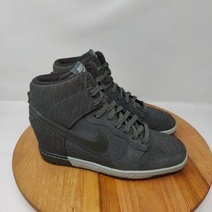 Nike Dunk Sky Hi- Womens- Size 8.5- Green- [543258-302]- Lace Up- Sneaker Shoes